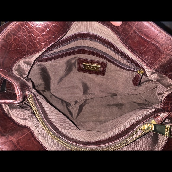 Badgley Mischka Croc Embossed Satchel - Picture 12 of 12